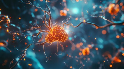 Infographic depicting the motor neuron pathways affected in diseases like ALS.