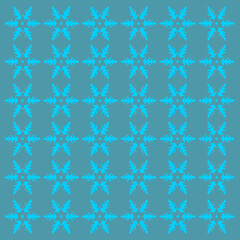 SCANDINAVIAN CHRISTMAS WINTER SNOWFLAKES PATTERN TEXTURE BACKGROUND VECTOR