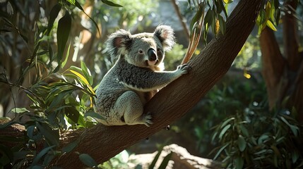 Fototapeta premium koala bear in the zoo