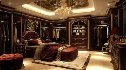 Luxury Bedroom With Walk In Closet