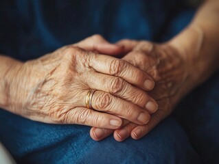 Fototapeta premium Physical therapist assisting senior patient, warm and caring atmosphere