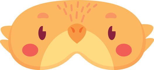 Chick sleeping mask. Cute baby bird garment