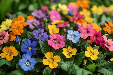 Vibrant Wildflower Meadow Under a Sunny Sky