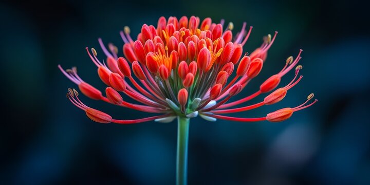 Vibrant ixoria coccinea flower showcases its striking beauty, captivating with its vivid colors and unique form, perfect for highlighting the allure of ixoria coccinea in any setting.