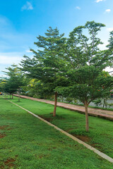 Jogging track in a Sheikh Gowa park, South Sulawesi, Indonesia