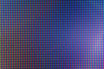 Detailed macro photography of LCD monitor showing intricate pixels and patterns