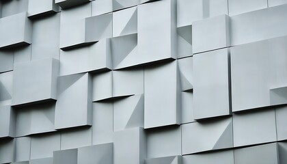 Modern abstract artistic wall design featuring geometric concrete beauty.