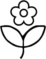 Flower Line Icon
