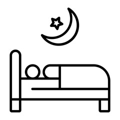 Sleep Cycle line icon