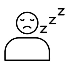 Sleep Deprivation line icon