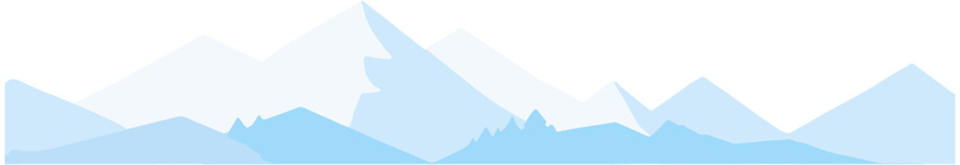 Mountains with Snow Scene
