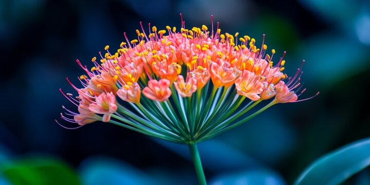 Vibrant ixoria coccinea flower showcases its striking beauty, captivating with its vivid colors and unique form, perfect for highlighting the allure of ixoria coccinea in any setting.