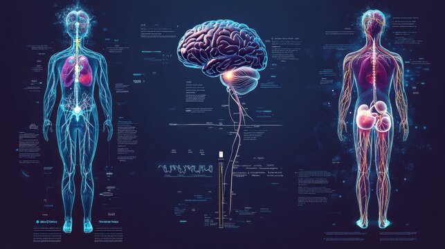 Infographic showing the motor pathways from the braina??s cortex to the limbs.