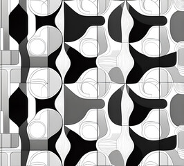 Geometric abstract background for poster, book cover, brochure, flyer or magazine cover. geometrical  background with overlapping shapes in various colors.generative ai