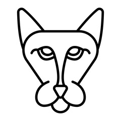 Hairless Cat line icon