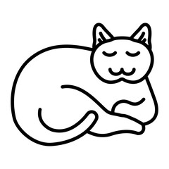 Cat Nap Icon line icon