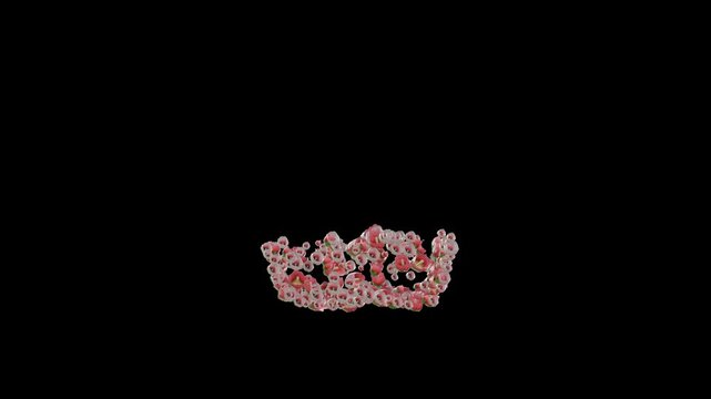 Ukrainian font with malva flowers on transparent background, part 1 letters АаБбВвГгҐґДдЕеЄє