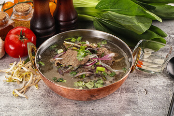Vietnamese cuisine - Pho Bo soup with beef