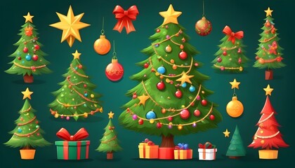 christmas tree and gifts