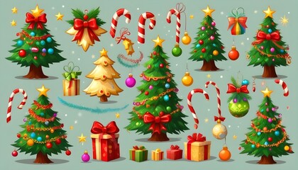christmas tree with gifts