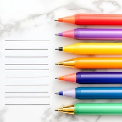 Obraz premium close up of modern workspace with stationary and supplies.