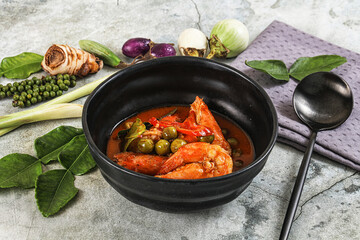 Thai Panang curry witn prawn