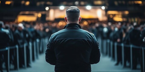 Officers play a crucial role in maintaining order at public functions.