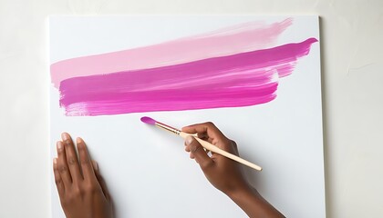 Fine hand painting art: Creative strokes on canvas
