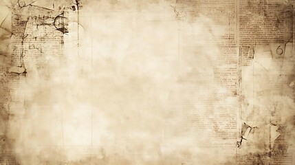 Fototapeta premium Explore the rich textures of vintage newspaper paper.