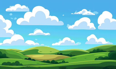 Fototapeta premium landscape with mountains