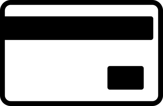 recommend clip art: Black credit credit card business outline icon PNG