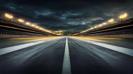 Obraz premium A captivating view of serpentine roads illuminated by floodlights.