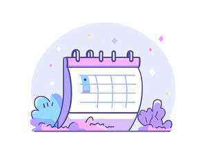 a calendar with a date