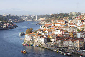 Buildings in downtown Porto in Portugal