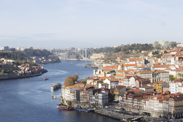 Buildings in downtown Porto in Portugal