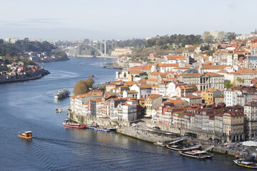 Obraz premium Buildings in downtown Porto in Portugal