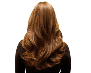 Naklejka premium a woman's back with long hair