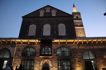 View of the Grand Mosque (Ulu Cami) in Diyarbakir, Turkey.