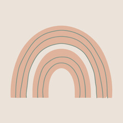 Naklejka premium a simple illustration of a rainbow.