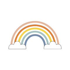 a simple illustration of a rainbow.