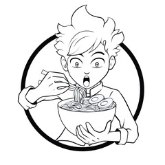 Spicy Noodle Cartoon Character Vector Design – A fun and fiery mascot perfect for food and beverage branding, culinary promotions, restaurant advertising, or menu designs.