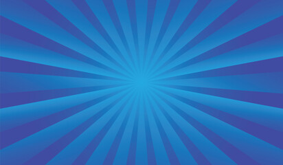blue rays comic background design vector template