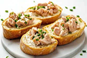 Delicious Chicken Salad Crostini Appetizers