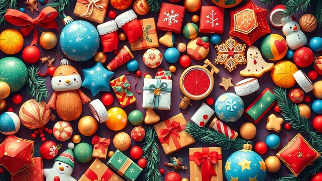 Drone captures Christmas scene, toddler learns.