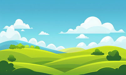 Fototapeta premium landscape with mountains