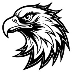 Fototapeta premium eagle head mascot vector illustration