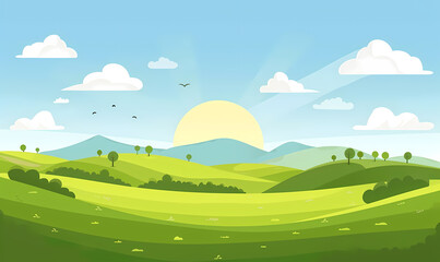 Obraz premium landscape with mountains