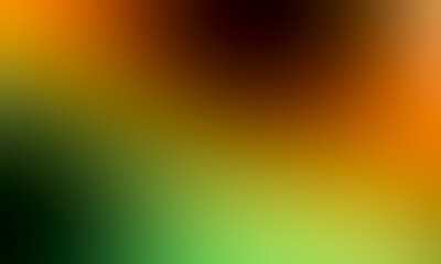 Abstract blurred background image of green, red colors gradient used as an illustration. Designing posters or advertisements.