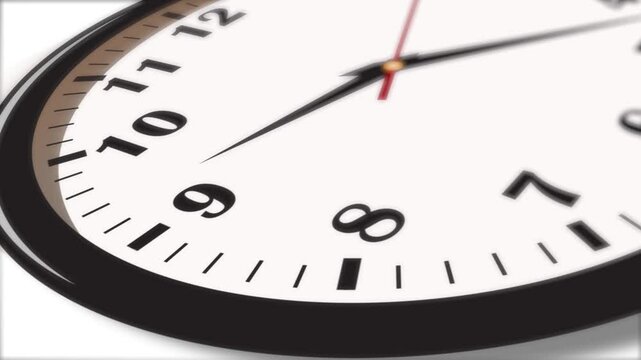 Realistic clock timelaps animation video