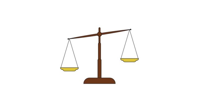 Scale balance stock animation video